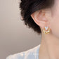 C廠【6989】原創~微鑲鋯石時尚高級感925銀針保色電鍍新款耳環爆款耳飾女
 25.10-5