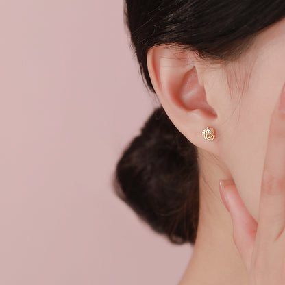 D廠【YC0961N】原創純銀S925福到平安扣福馬耳環氣質鎖骨鍊和田玉手鍊首飾
 26.01-1