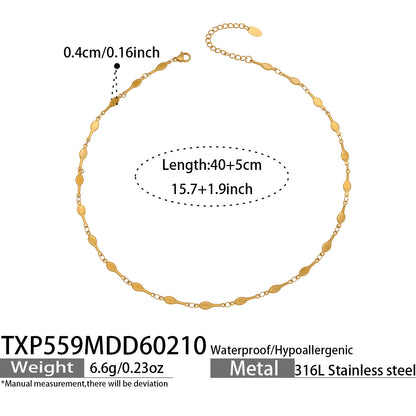 B廠【TXP559】歐美風時尚多巴胺撞色鎖骨項鍊手鍊不鏽鋼滴油材質簡約個性設計感
 26.03-2