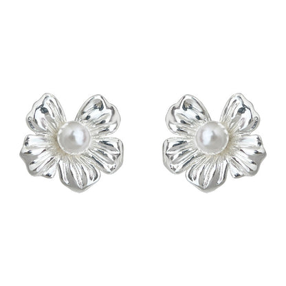 A廠【6369】清新甜美鍍銀針簡約百搭通勤時尚花朵耳環 氣質優雅2026新款耳飾
 26.03-2