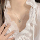 F廠【DQ0037N】S925純銀天然白玉髓愛心項鍊女輕奢小眾高級感閃鋯百搭鎖骨鏈
 25.09-3