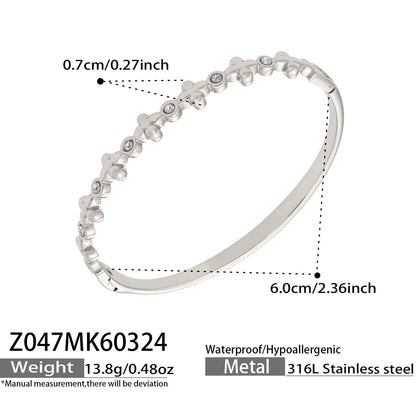 B廠【Z044】歐美高質感鑲5A鋯石細圈卡扣手環組合鍍18k金滿鑽輕奢高質感手環
 26.04-1