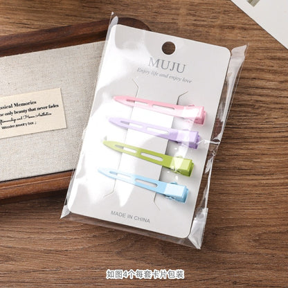 C廠【D302】新款4個卡裝髮夾髮根蓬鬆夾化妝定型夾網紅無痕髮卡側邊瀏海夾 25.04-1「C廠-單筆結帳需滿，NT$500出貨(不含運費)」