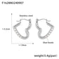 B廠【F1628】小眾ins風心形仿珍珠耳環不鏽鋼18k鍍金輕奢感耳環簡約耳飾 24.09-2