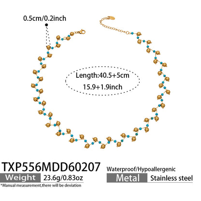B廠【TXP556】歐美ins小眾時尚設計天然切割水晶石手工項鍊手鍊套裝不鏽鋼飾品
 26.03-2