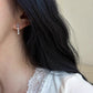 F廠【DQ11462E】S925純銀新中式天然白玉髓耳環女輕奢氣質鑲鑽流蘇耳飾高級感 25.08-1