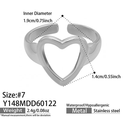 B廠【Y144】跨國小眾高級感輕奢幾何開口指環不銹鋼鍍金ins個性設計百搭戒指
 26.01-4
