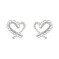 C廠【7067】微鑲鋯石925銀針蕾絲鏤空愛心銀色 氣質簡約甜美新款耳飾
 25.11-2