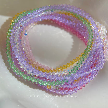 A廠【5628】真的施華洛水晶！實體巨閃巨亮很細節！高級感簡約輕奢風手串手鍊 25.02-4