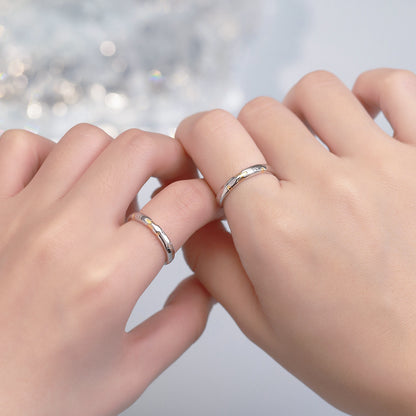 D廠【YC3179R】原創足銀S999拼圖情侶對戒簡約高級設計感文藝溫柔搭配手飾
 26.01-2