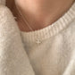 F廠【DQ1470N】足銀999精緻氣質四葉草項鍊女甜美時尚小蝴蝶百搭鎖骨鏈 25.05-2