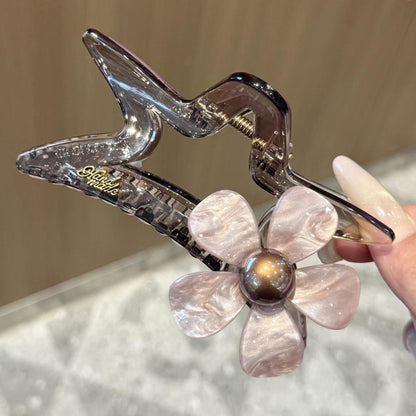 C廠【X556】甜美花朵五角星抓夾女高級感巨好看鯊魚夾2026新款盤髮夾大號髮飾 26.07-2