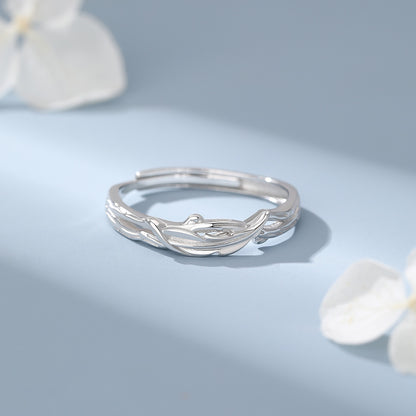 D廠【YC3870R】純銀S925甜美花枝戒指女田園風文藝森系精緻韓風可愛公主手飾
 26.01-2