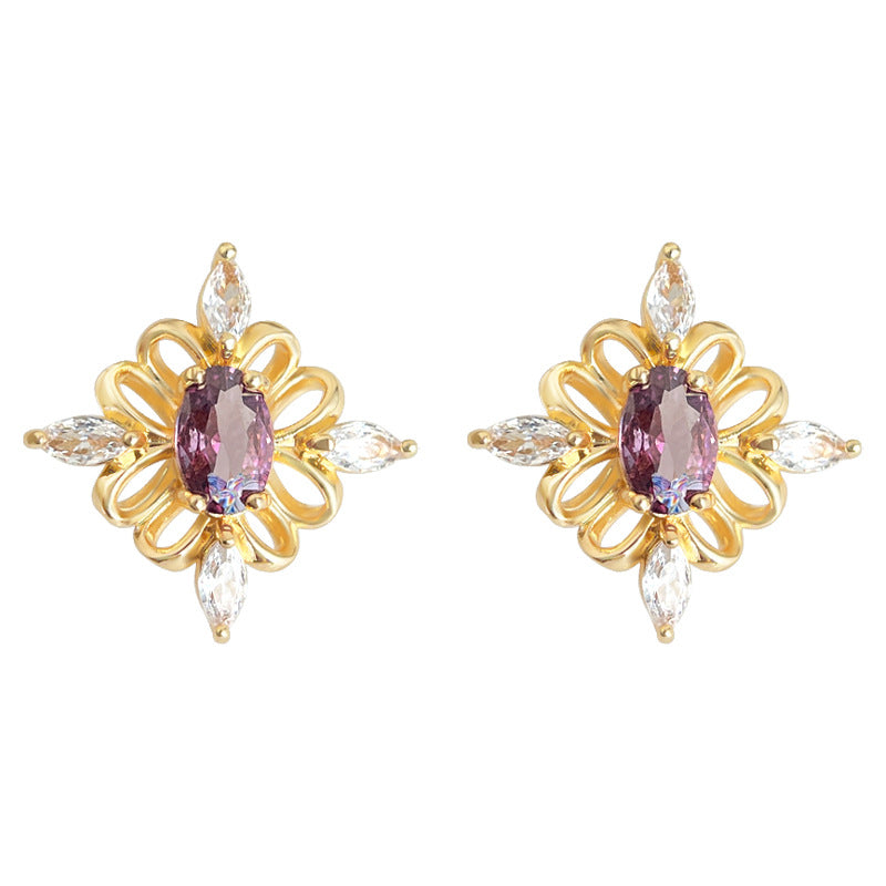 A廠【7106】原創小眾設計時尚高級感輕奢風925銀針鍍14K個性新款耳環
 25.11-4