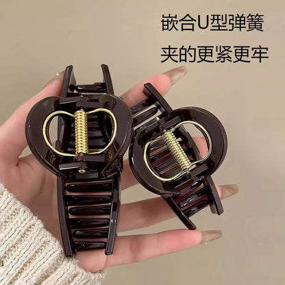 C廠【Y1104】高品質小狗蝴蝶結抓夾女2026新款高級感髮夾後腦勺盤髮鯊魚夾頭飾
 26.02-1