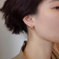 F廠【DQ10982E】S925純銀冷淡風打結耳環女法式高級感圓圈繩結耳環個性耳飾潮 25.05-2