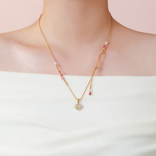 D廠【YC2549N】原創純銀S925錦鯉如意鎖項鍊女新中式國風文藝輕奢本命年頸鍊
 25.12-4