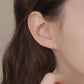 E廠【YC8687E】S999足銀鋯石珍珠螺絲耳環氣質韓版百搭簡約甜美精緻耳飾 25.04-1