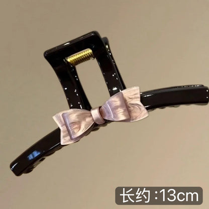 C廠【X407】甜美蝴蝶結抓夾女大號後腦勺盤髮鯊魚夾子高級感髮夾2026新款髮飾
 26.06-1「C廠-單筆結帳需滿，NT$500出貨(不含運費)」