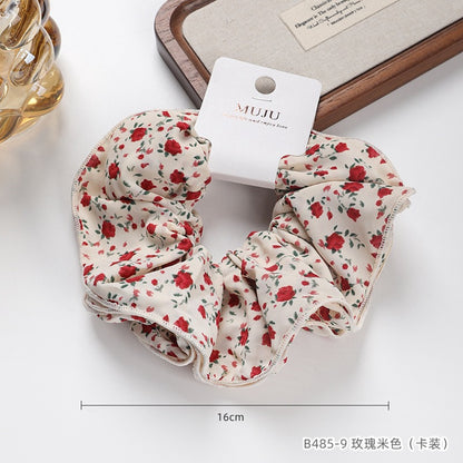 C廠【B485】高級感小蠻腰大腸髮圈卡裝髮飾格子豹紋頭繩法式超大馬尾皮筋髮繩
 25.10-5「C廠-單筆結帳需滿，NT$500出貨(不含運費)」