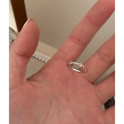 E廠【XDQ8216R】S925純銀麻花繩結纏繞尾戒女冷淡風簡約小眾閉口戒指ins風潮
 26.01-4
