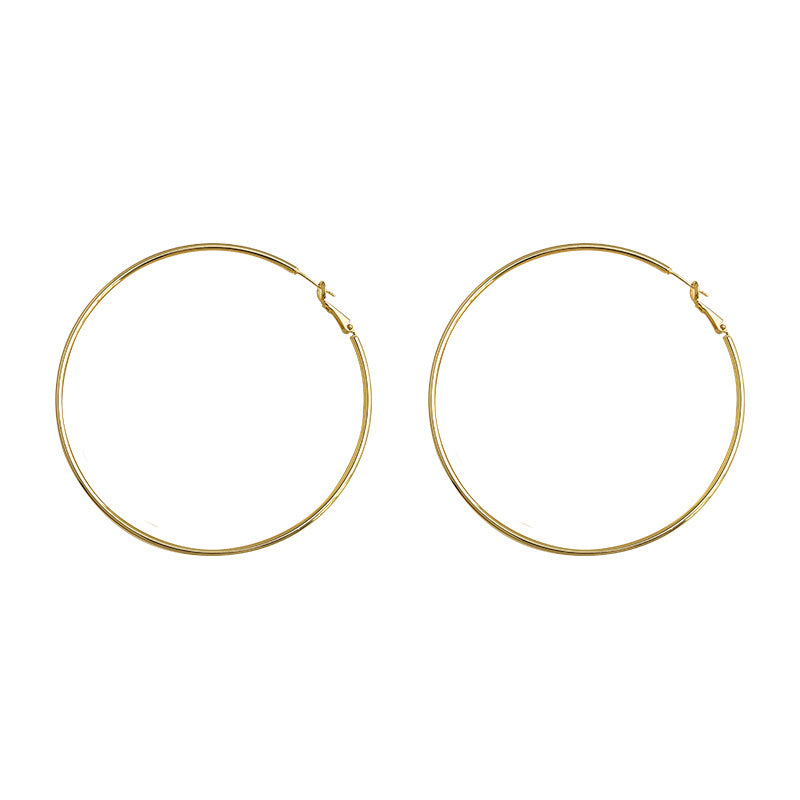 A廠【7120】極簡主義時尚高級感簡約圓大耳環個性小眾ins冷淡風耳飾女
 25.11-3