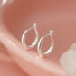 E廠【YC4712E】純銀S925極簡風簡約圓環耳扣女素圈小眾設計感百搭耳圈耳飾品
 25.11-1