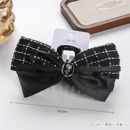 D廠【D339】小香風蝴蝶結抓夾大號多髮量鯊魚夾卡裝高級感髮飾女後腦勺髮夾
 25.11-1「D廠-單筆結帳需滿，NT$600出貨(不含運費)」