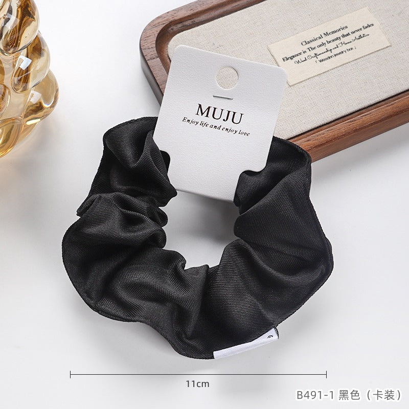 D廠【B491】韓國斜紋大腸圈髮繩高級感卡裝頭繩條碼商超髮飾皮筋綁馬尾髮圈
 25.11-1「D廠-單筆結帳需滿，NT$600出貨(不含運費)」