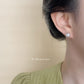 C廠【4754】時尚通勤高級感簡約風鍍14K圓形幾何珍珠耳環女氣質優雅新款耳環 24.08-4