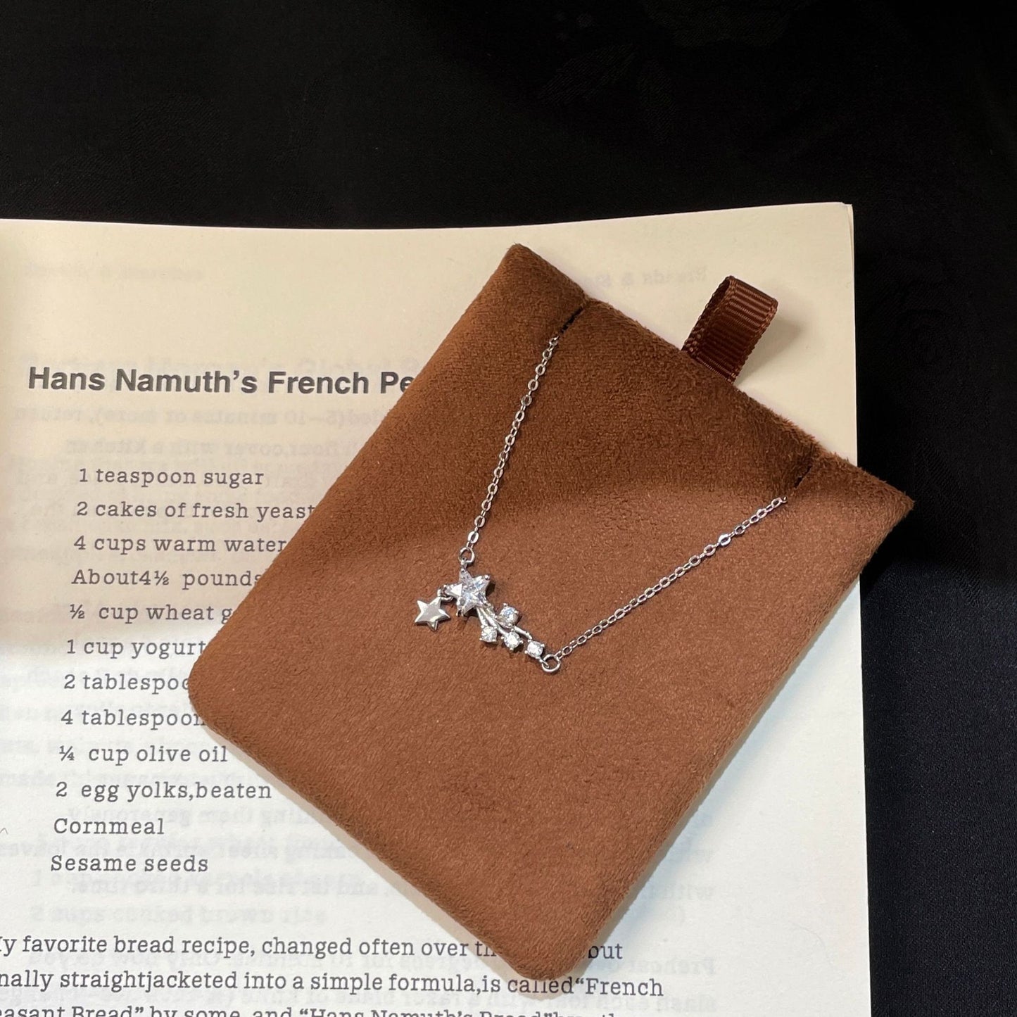 F廠【XDQ1787N】許願流星S999純銀項鍊女輕奢小眾高級感星星流蘇溫柔鎖骨鏈潮
 25.11-2