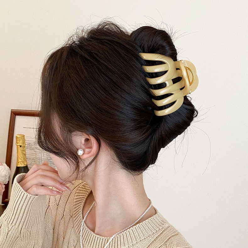 C廠【X20】髮量多入~大號南瓜抓夾女鯊夾2026新高級感髮夾後腦勺夾子髮飾
 26.03-3