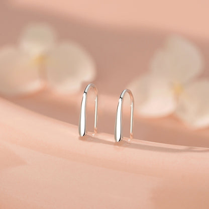 D廠【YC6451E】足銀S999冷淡風水滴耳環女幾何時尚通勤高級感小眾簡約耳環
 26.03-2