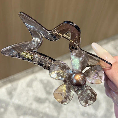 C廠【X556】甜美花朵五角星抓夾女高級感巨好看鯊魚夾2026新款盤髮夾大號髮飾 26.07-2