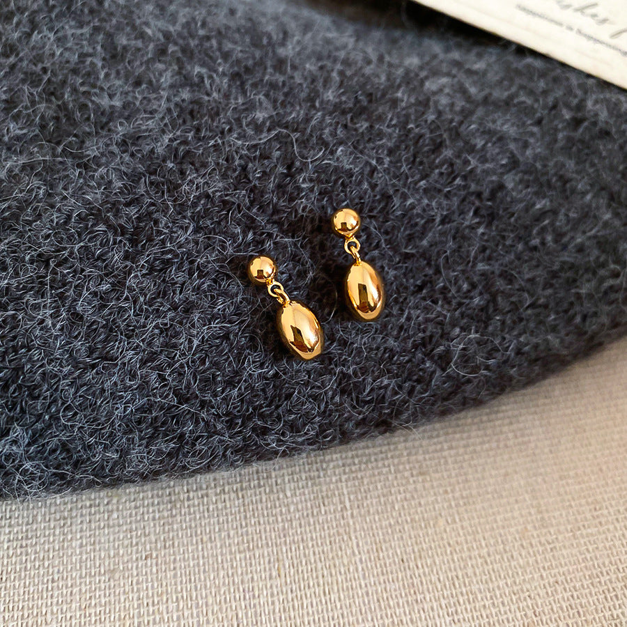 A廠【HE29108】18k真金電鍍水滴吊墜耳環小眾高級感耳環耳環時尚簡約百搭耳環女
 25.10-5