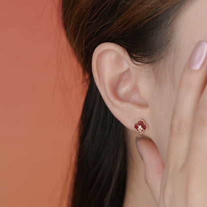 D廠【YC2693N】原創S925純銀馬到成功耳環本命年手鍊四葉草生肖馬項鍊
 25.10-4