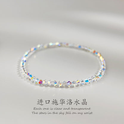 A廠【5628】真的施華洛水晶！實體巨閃巨亮很細節！高級感簡約輕奢風手串手鍊 25.02-4