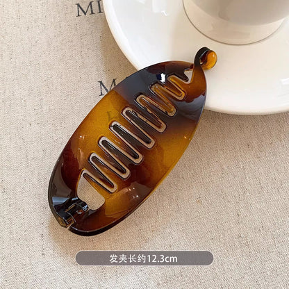 C廠【P108】簡約帶齒髮夾女2026新款香蕉夾高級感馬尾夾抓夾後腦勺豎夾扭扭夾
 26.03-3「C廠-單筆結帳需滿，NT$500出貨(不含運費)」