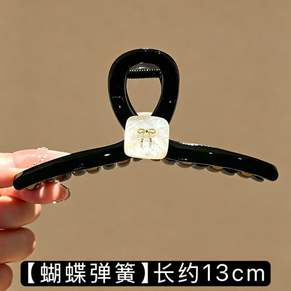 C廠【X203】高級感蝴蝶結抓夾女2026新款氣質後腦勺髮夾盤發大鯊魚夾子頭飾
 26.04-5「C廠-單筆結帳需滿，NT$500出貨(不含運費)」