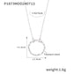B廠【P1873】韓國版簡約幾何元素圓環吊墜Y形流蘇頸鍊可疊戴冷淡風鈦鋼鍍金頸飾 24.07-3
