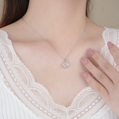 D廠【YC2295N】純銀S925四葉草項鍊清透個性中式國風溫柔精緻小眾鎖骨鏈跨境
 25.11-4