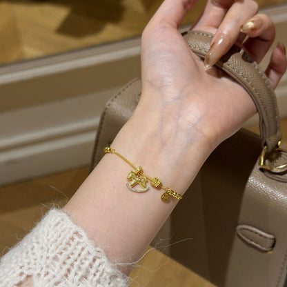 E廠【XDQ0028S】925純銀馬上有錢木馬手鍊中古風搖搖馬本命年生肖馬手飾
 25.12-2