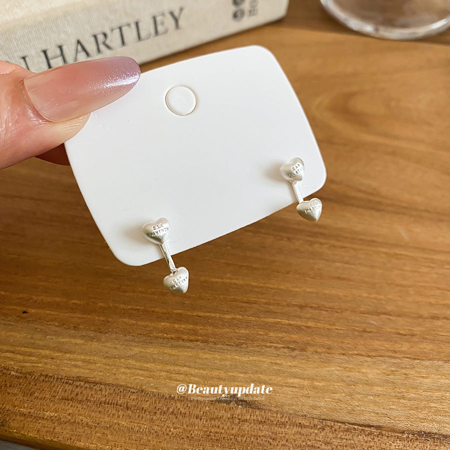 A廠【HE29117】925銀針愛心一款多戴耳環精緻小巧冷淡風耳環個性簡約百搭氣質耳環女
 25.10-5