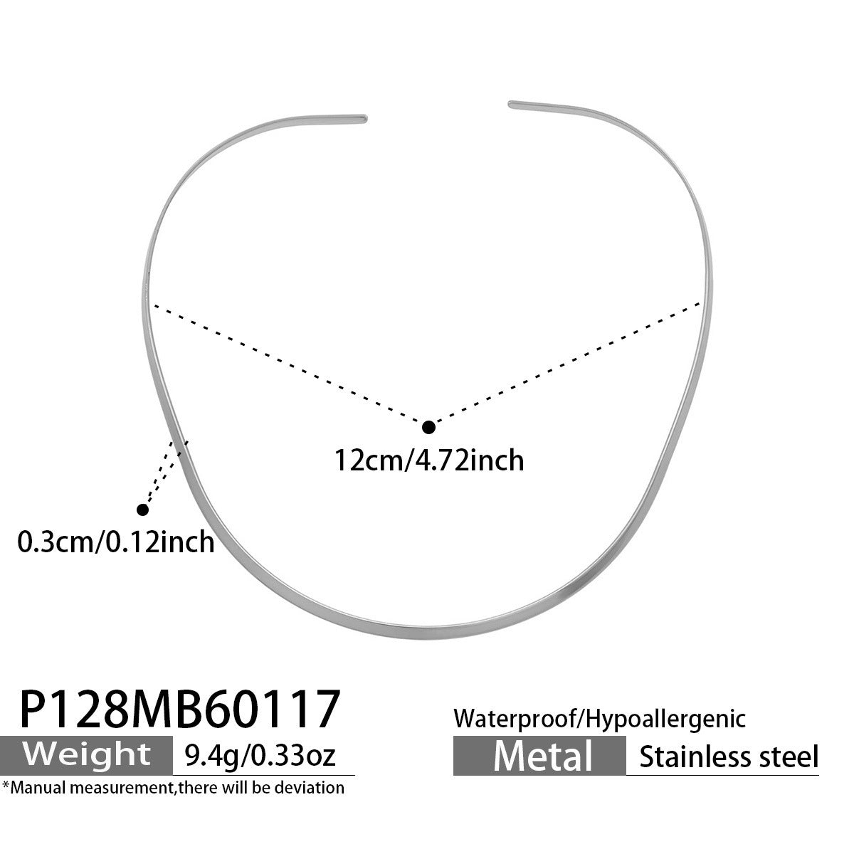 B廠【P127】ins冷淡風跨國時尚項圈不鏽鋼輕奢小眾設計個性氣質項飾鍍18k真金
 26.01-3