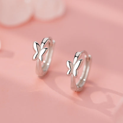 D廠【YC9500E】純銀S925甜美蝴蝶耳扣女時尚精緻百搭設計高級感優雅森系耳飾
 25.12-3