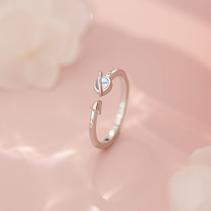 D廠【YC4064R】S999足銀可愛太空人情侶對戒卡通小眾清新簡約個性戒指 25.07-2