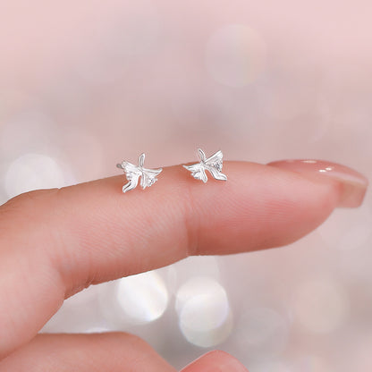 D廠【YC3259E】足銀S999高級感甜美蘭花耳環女清新森系韓風氣質小眾精緻耳飾
 26.01-2