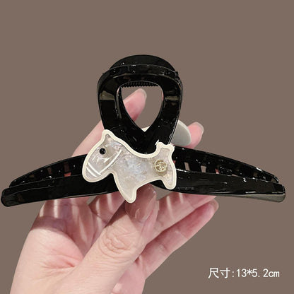 C廠【X419】韓系百搭醋酸小馬抓夾壓克力品質盤髮夾2026新款後腦勺大號鯊魚夾
 26.06-1「C廠-單筆結帳需滿，NT$500出貨(不含運費)」