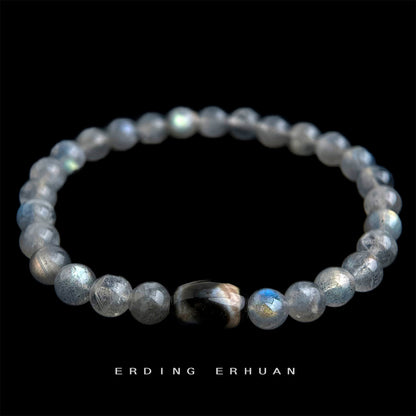 A廠【S19】A++天然石灰月光石水晶手鍊國潮新中式原創設計手飾飾品 25.05-1