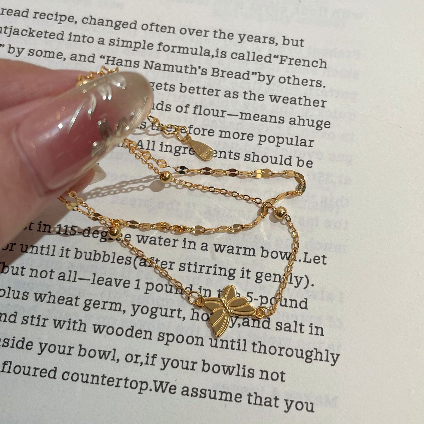 F廠【DQ0298S】S925純銀精緻雙層蝴蝶手鍊女輕奢高級感小清新手飾品
 25.09-1